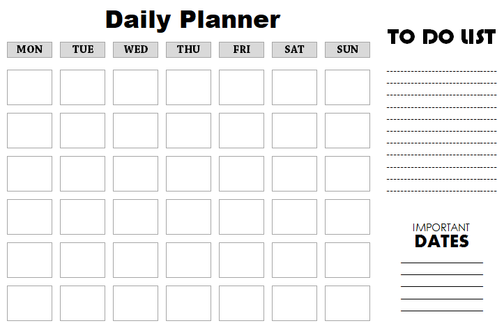 Daily Plan