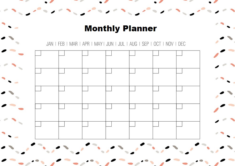 Monthly Planner With Budget Pages
