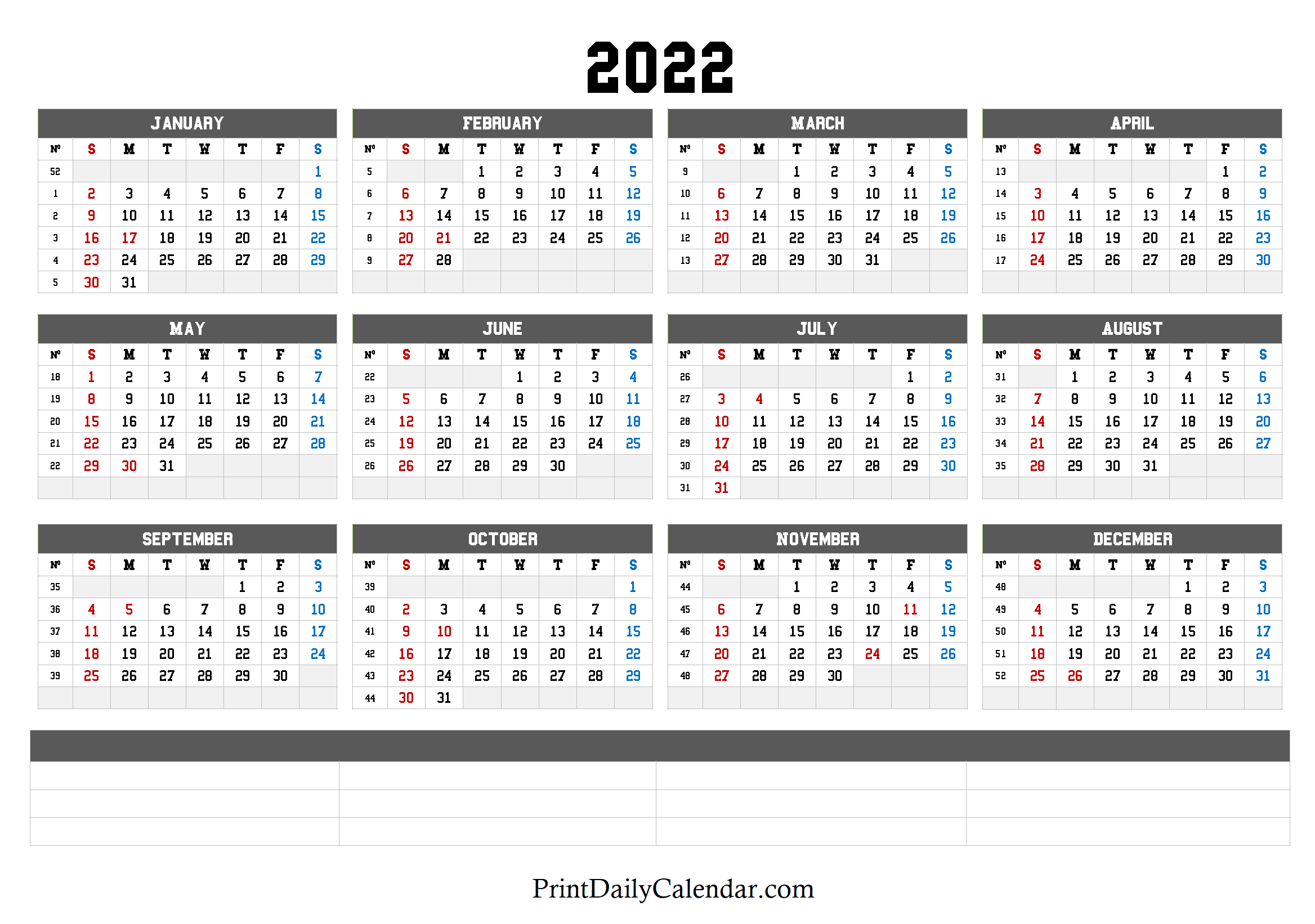 Desktop Calendar 2022 Download