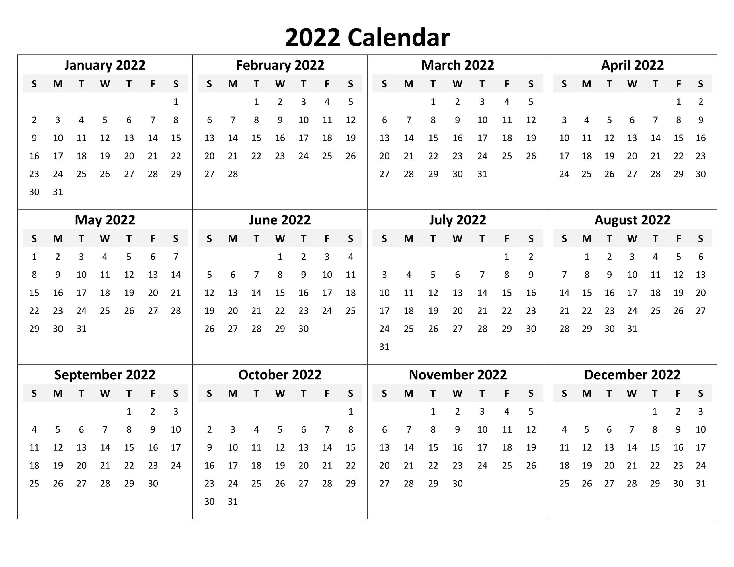 Online Calendar Template