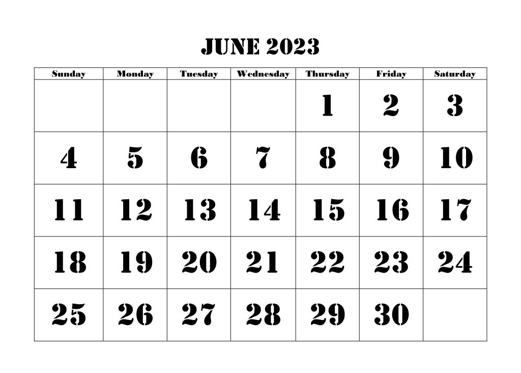 June 2023 Printable Calendar - Choose Your Favorite Planner