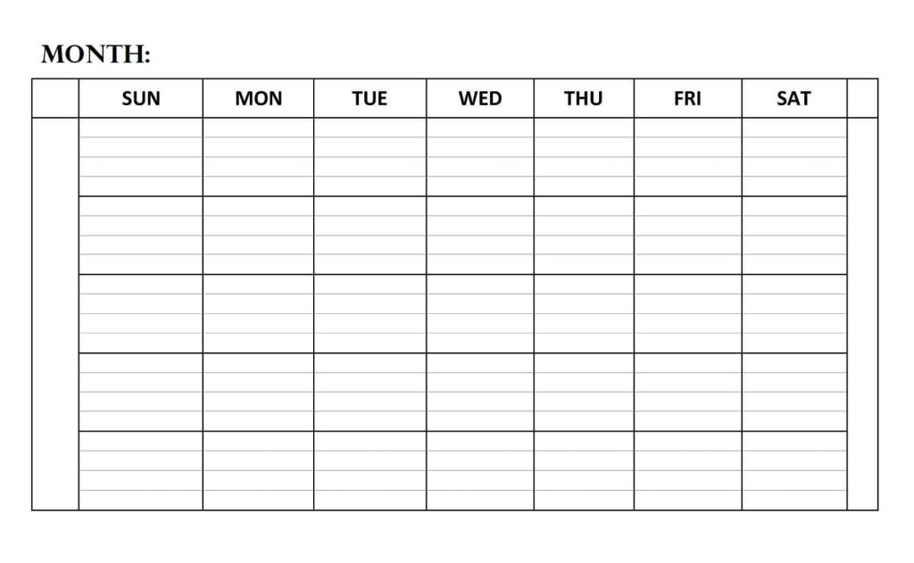 Monthly Planner Template Planning Your Month Easily