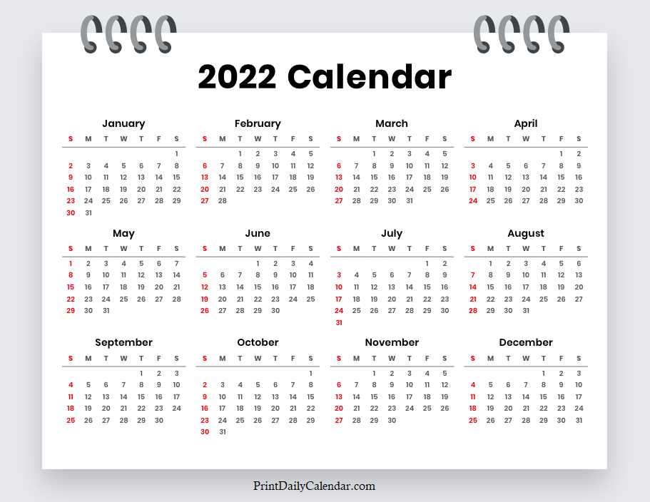 Desktop Calendar Printable